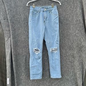 BooHoo Blue straight leg style jeans